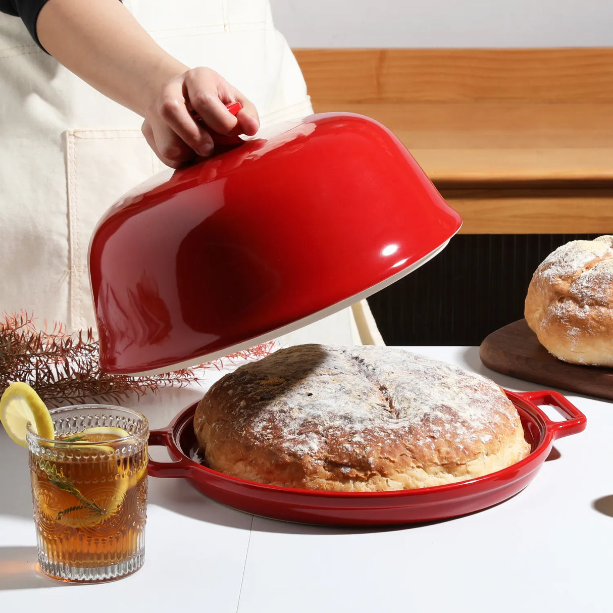 Sweejar Ceramic Bread Oven with Lid