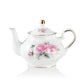 Sweejar Ceramic Teapot with Infuser | Blooming, Loose Tea, Coffee Pot