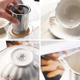 SWEEJAR Porcelain Tea Set with Cake Stand | 8 OZ Cups& Saucer Service For 6