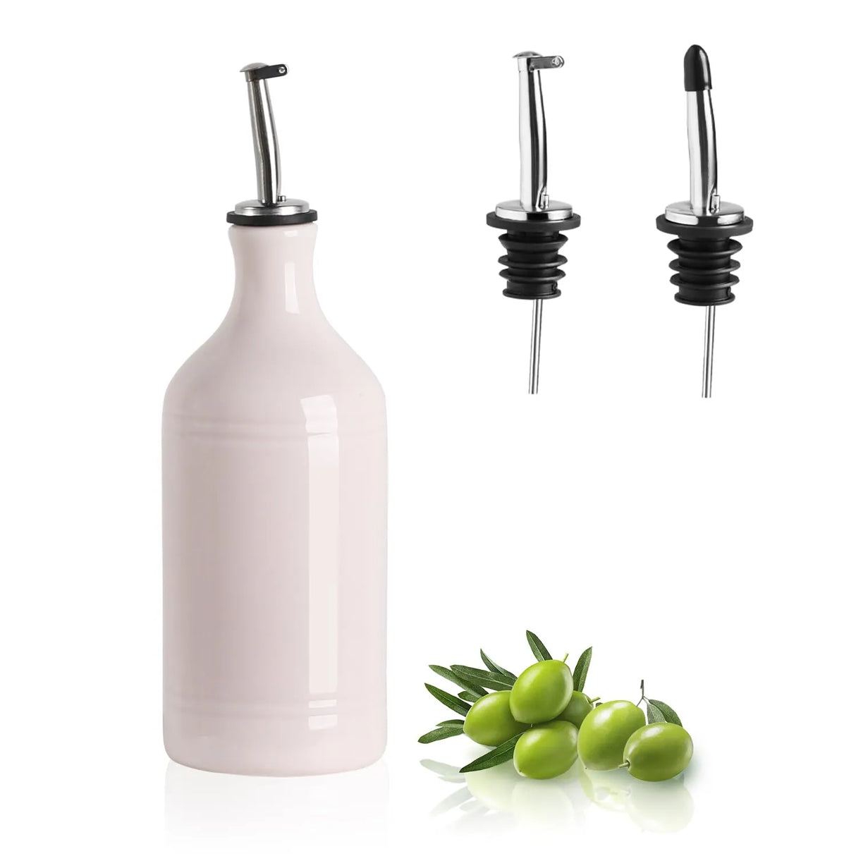 Sweejar Ceramic Olive Oil Dispenser Bottle | Storage Oil, Vinegar, Coffee Syrups