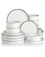 Sweejar White Ceramic Dinnerware Sets | Minimal Design