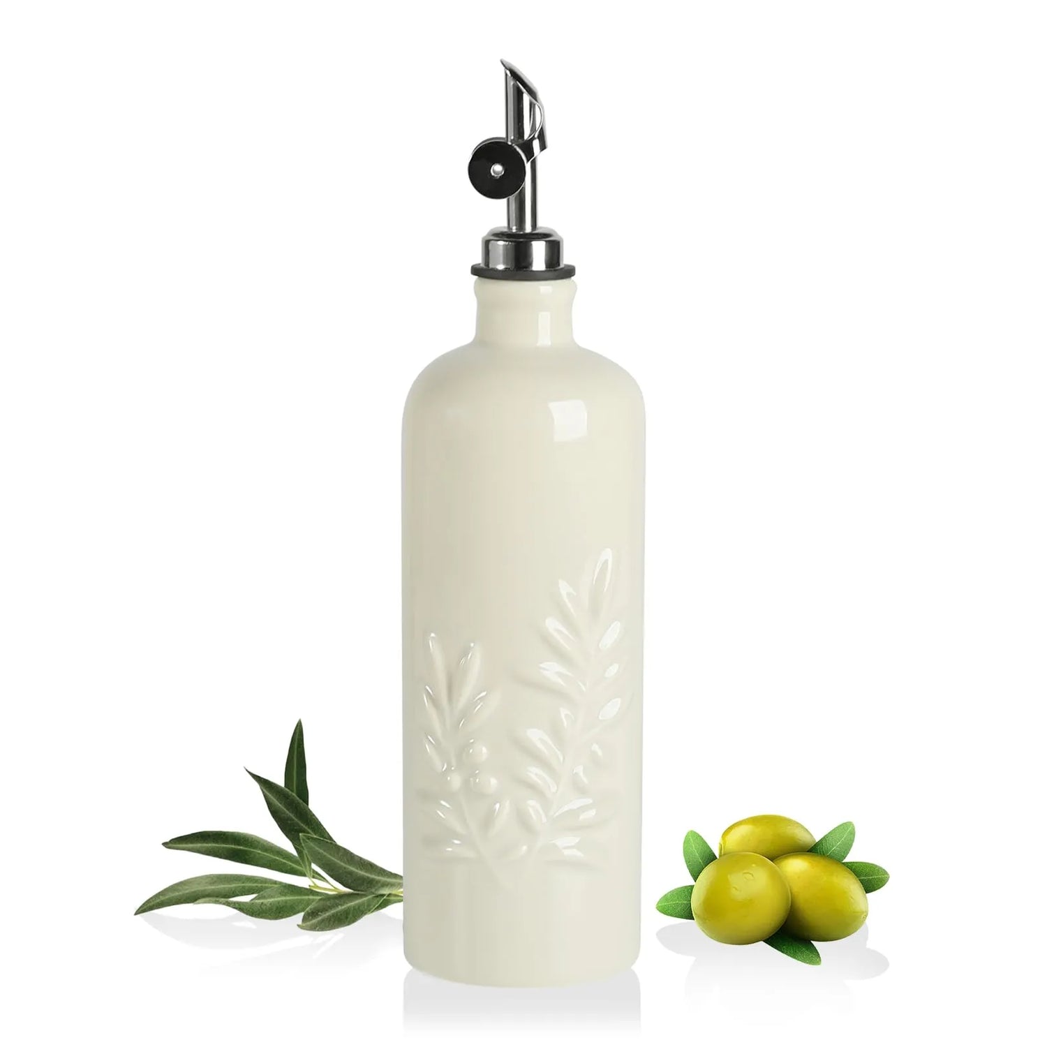 Sweejar Olive Oil Dispenser Bottle for Kitchen | 18 Oz | Leak Proof