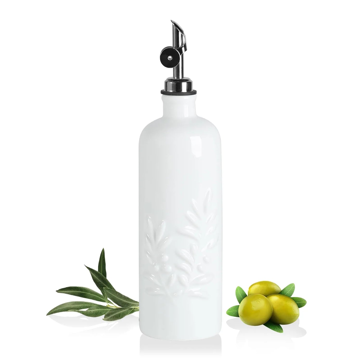 Sweejar Olive Oil Dispenser Bottle for Kitchen | 18 Oz | Leak Proof