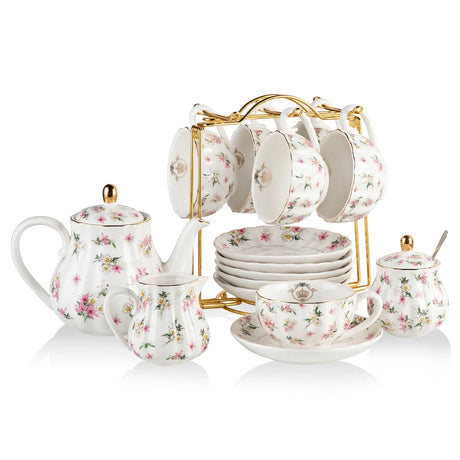 SWEEJAR Porcelain Tea Sets British Royal Series