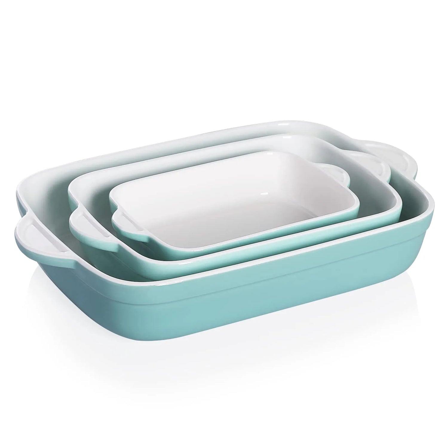 Sweejar Ceramic Bakeware Casserole Dishes for Oven | Set of 3