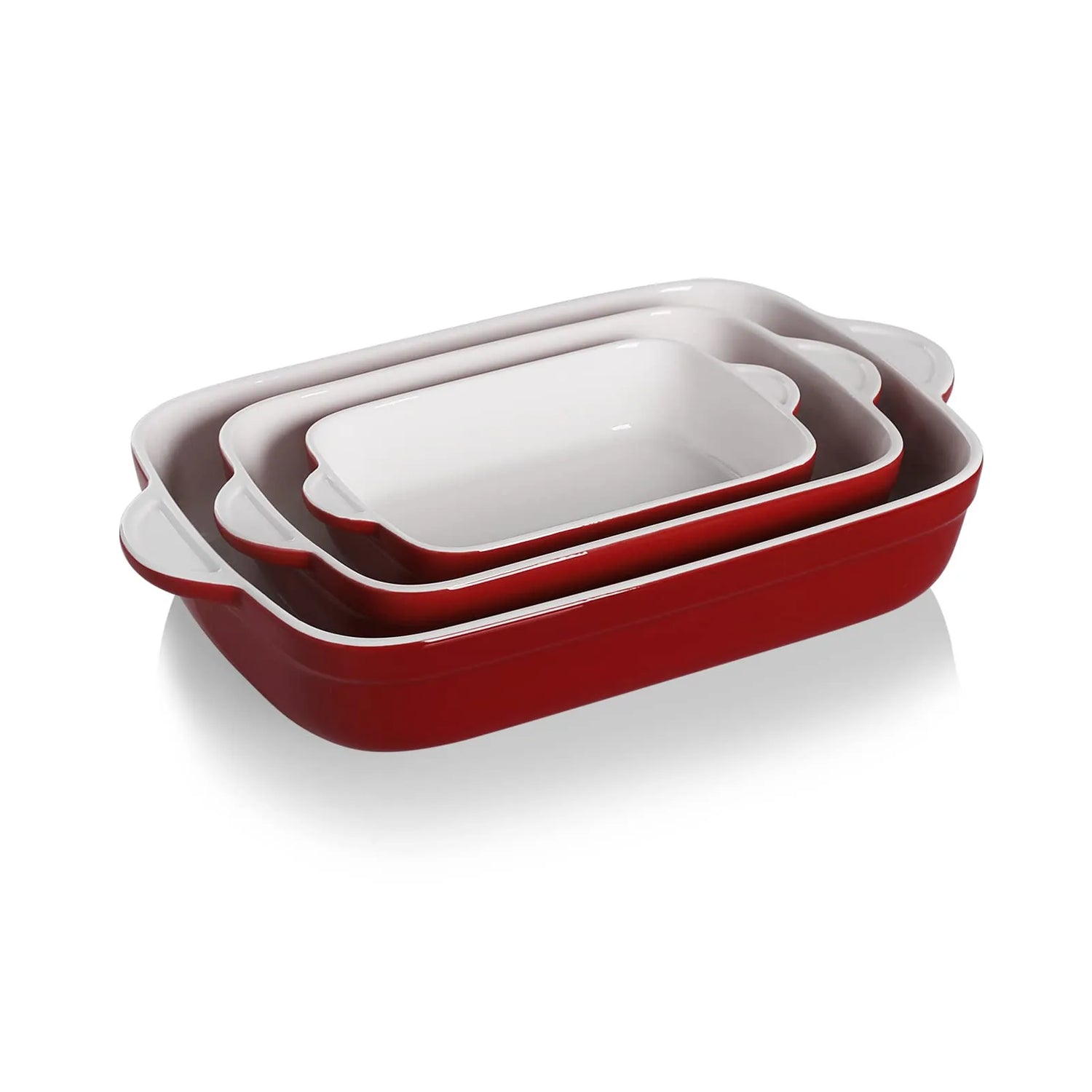 Sweejar Ceramic Bakeware Casserole Dishes for Oven | Set of 3