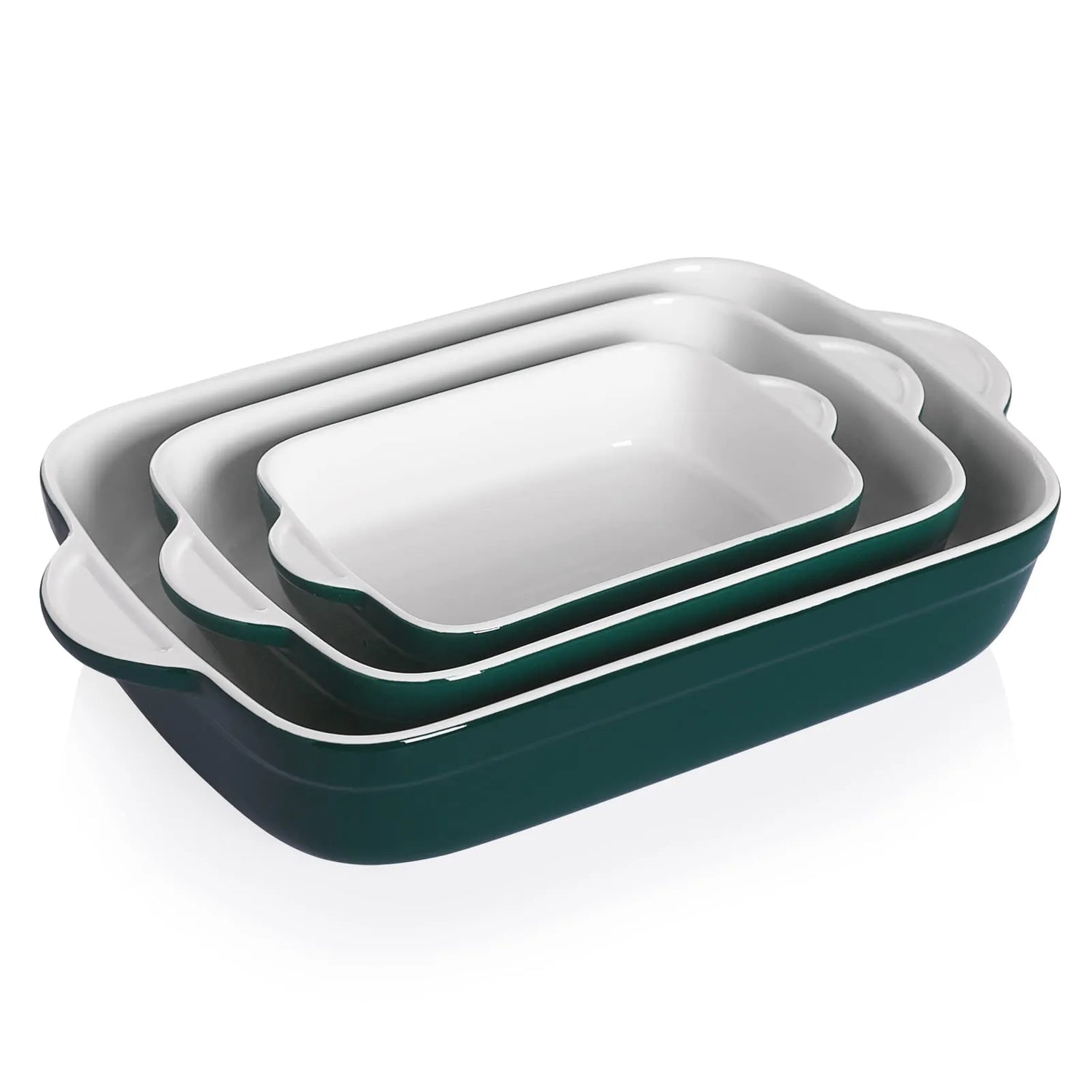 Sweejar Ceramic Bakeware Casserole Dishes for Oven | Set of 3
