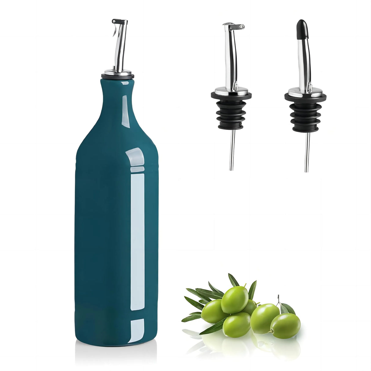 Sweejar Ceramic Olive Oil Dispenser Bottle | Storage Oil, Vinegar, Coffee Syrups