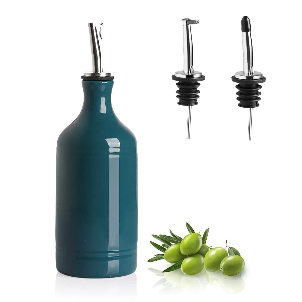 Sweejar Ceramic Olive Oil Dispenser Bottle | Storage Oil, Vinegar, Coffee Syrups