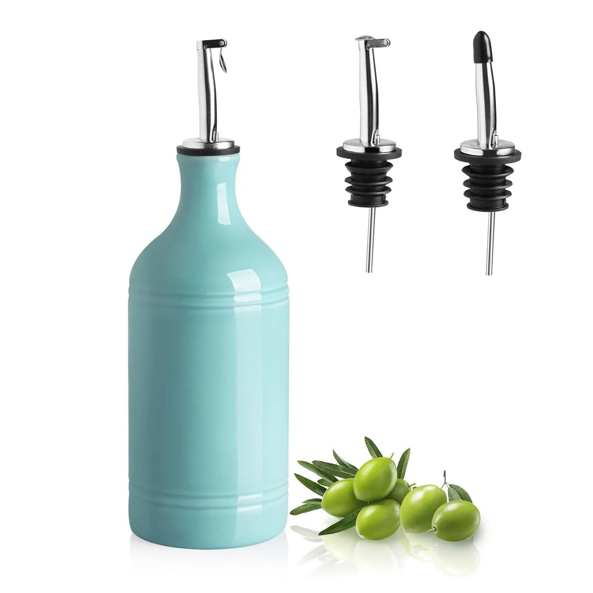 Sweejar Ceramic Olive Oil Dispenser Bottle | Storage Oil, Vinegar, Coffee Syrups