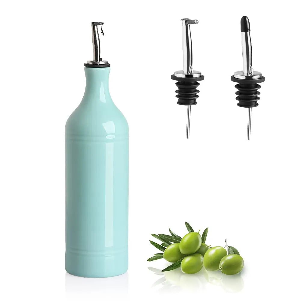 Sweejar Ceramic Olive Oil Dispenser Bottle | Storage Oil, Vinegar, Coffee Syrups