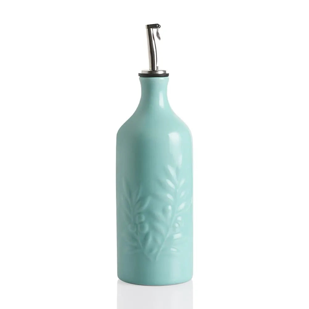 Sweejar Ceramic Olive Oil Dispenser Bottle | Storage Oil, Vinegar, Soy Sauce, Coffee Syrup, Liquids