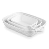 Sweejar Casserole  Baking Dish Dishes for Oven | Set of 3