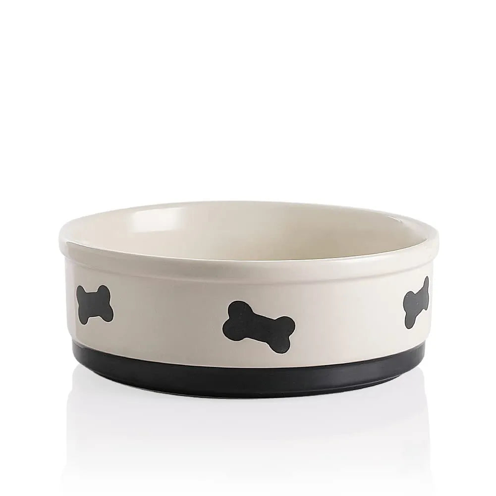 Sweejar Ceramic Dog Bowl |  Porcelain Pet Bowl