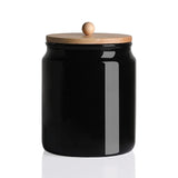 Sweejar Ceramic Kitchen Canisters | Porcelain Food Storage Jar with Airtight Seal Wooden Lid