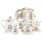 SWEEJAR Porcelain Tea Sets British Royal Series