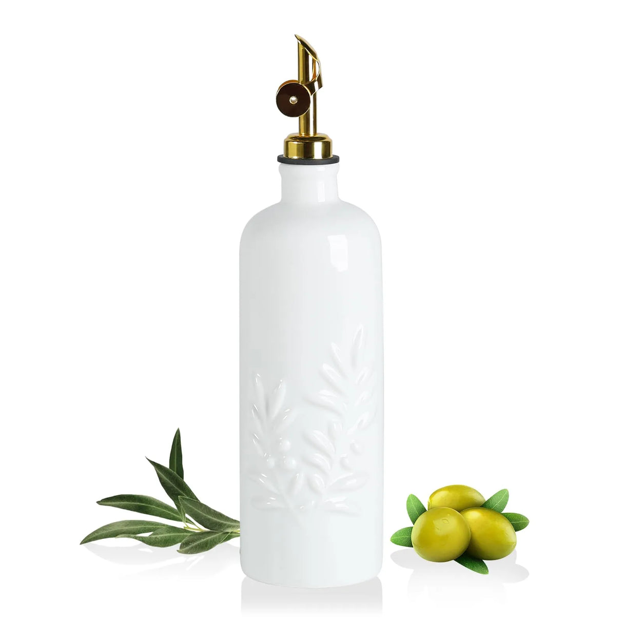 Sweejar Olive Oil Dispenser Bottle for Kitchen | 18 Oz | Leak Proof