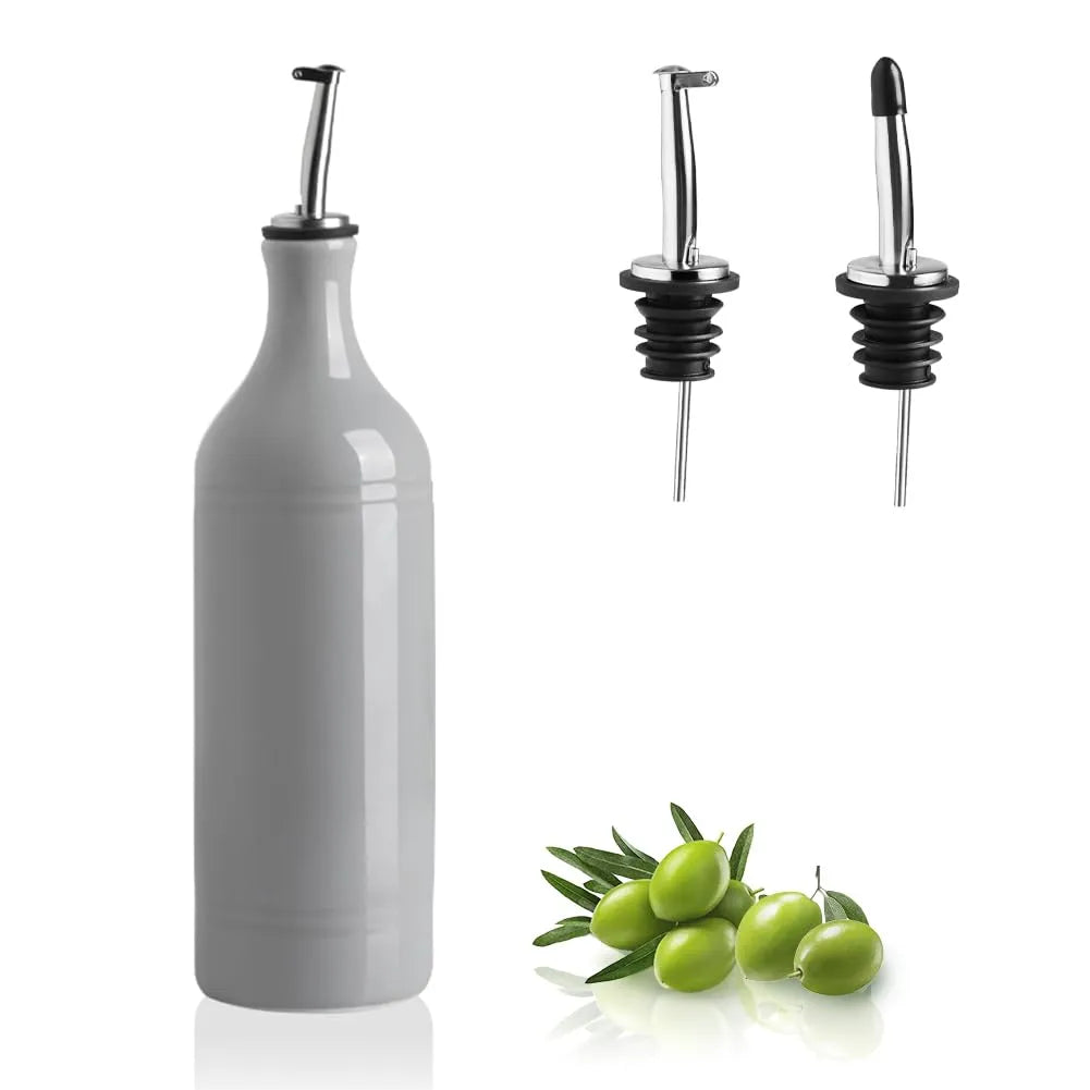 Sweejar Ceramic Olive Oil Dispenser Bottle | Storage Oil, Vinegar, Coffee Syrups