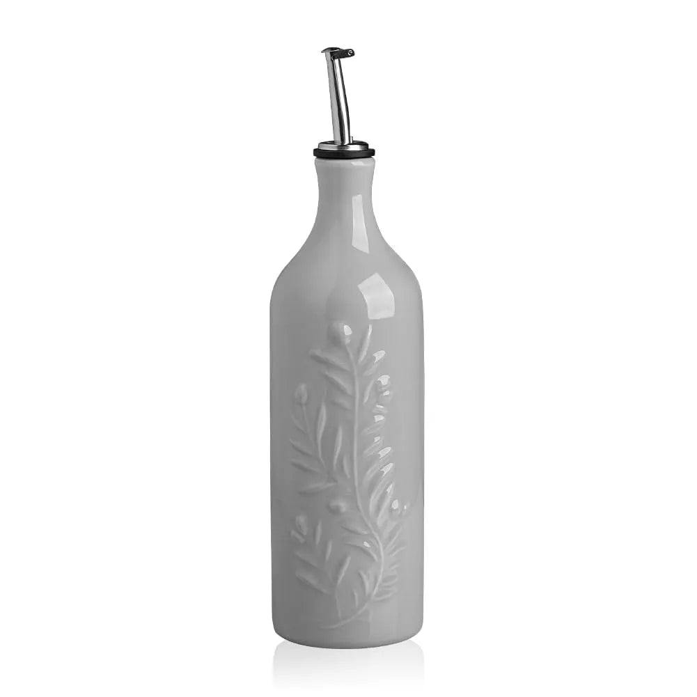 Sweejar 24 Oz Ceramic Olive Oil Dispenser Bottle with Spout