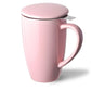 SWEEJAR Porcelain Tea Mug Cup with Infuser | 16 Fl Oz