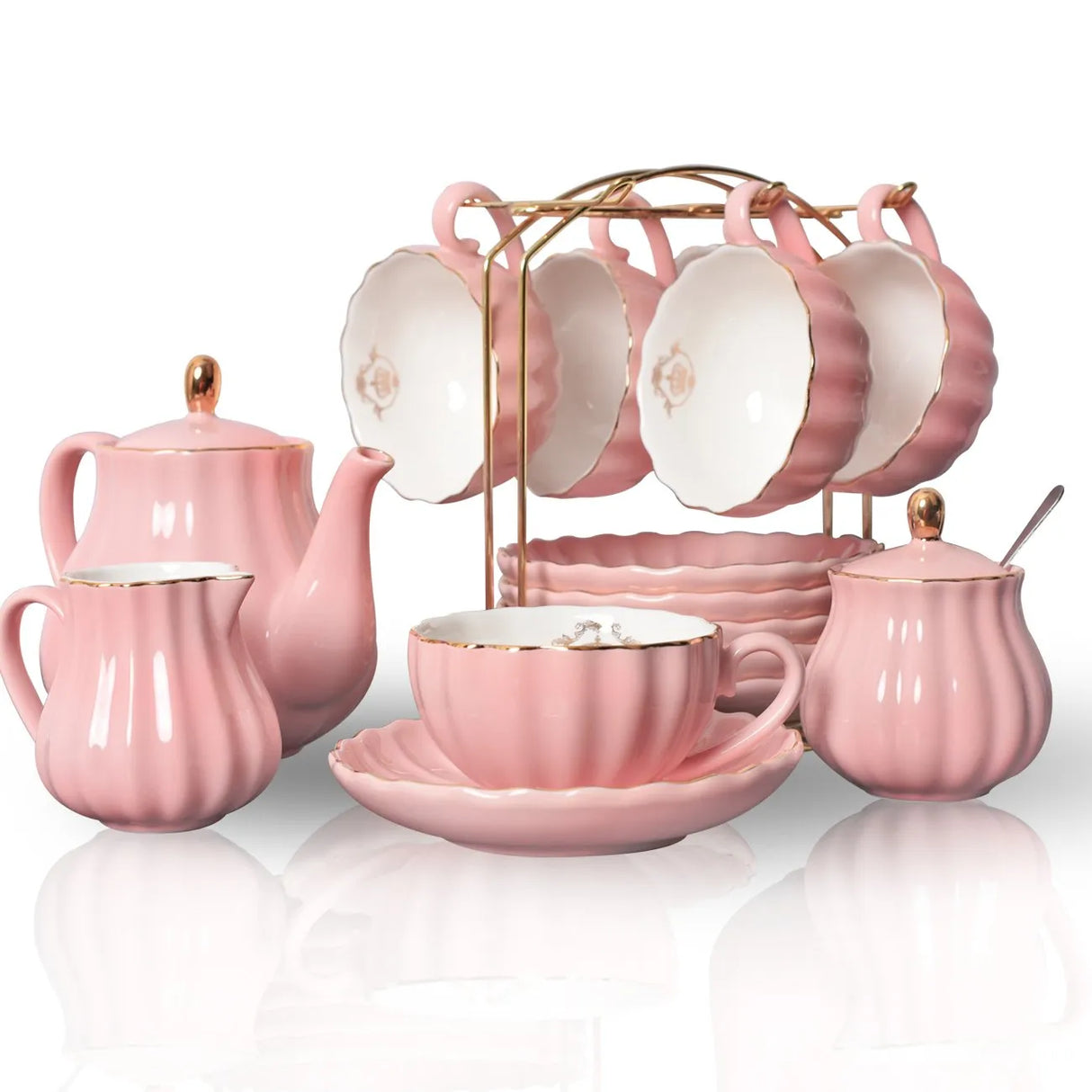 SWEEJAR Porcelain Tea Sets British Royal Series