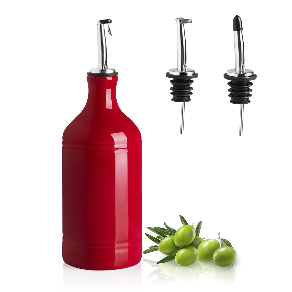Sweejar Ceramic Olive Oil Dispenser Bottle | Storage Oil, Vinegar, Coffee Syrups