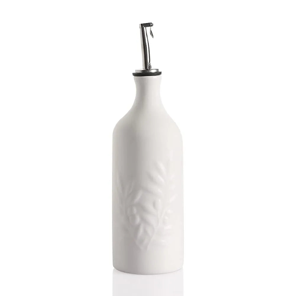 Sweejar Ceramic Olive Oil Dispenser Bottle | Storage Oil, Vinegar, Soy Sauce, Coffee Syrup, Liquids