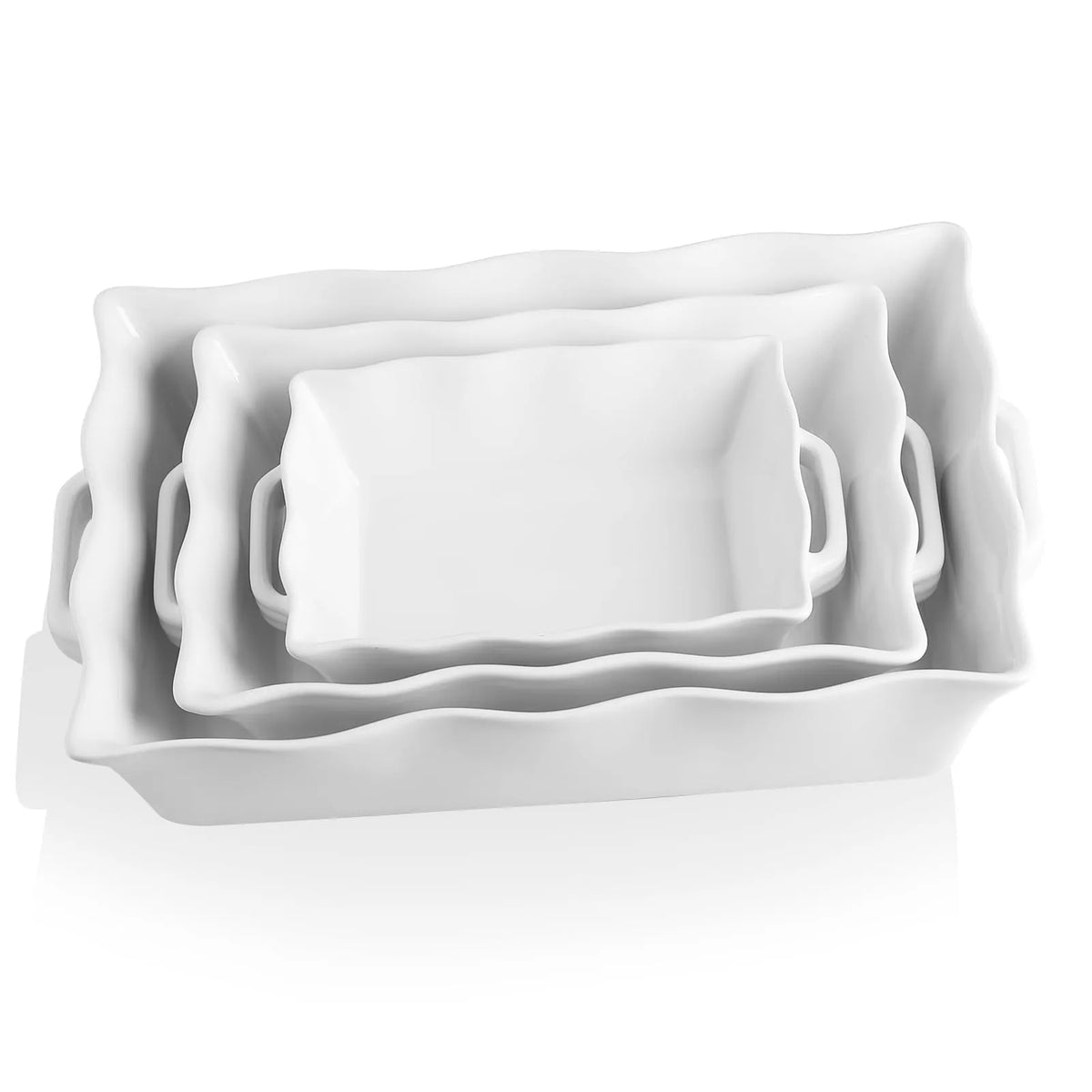 Sweejar Casserole Baking Dishes for Oven Ceramic Bakeware Set of 3