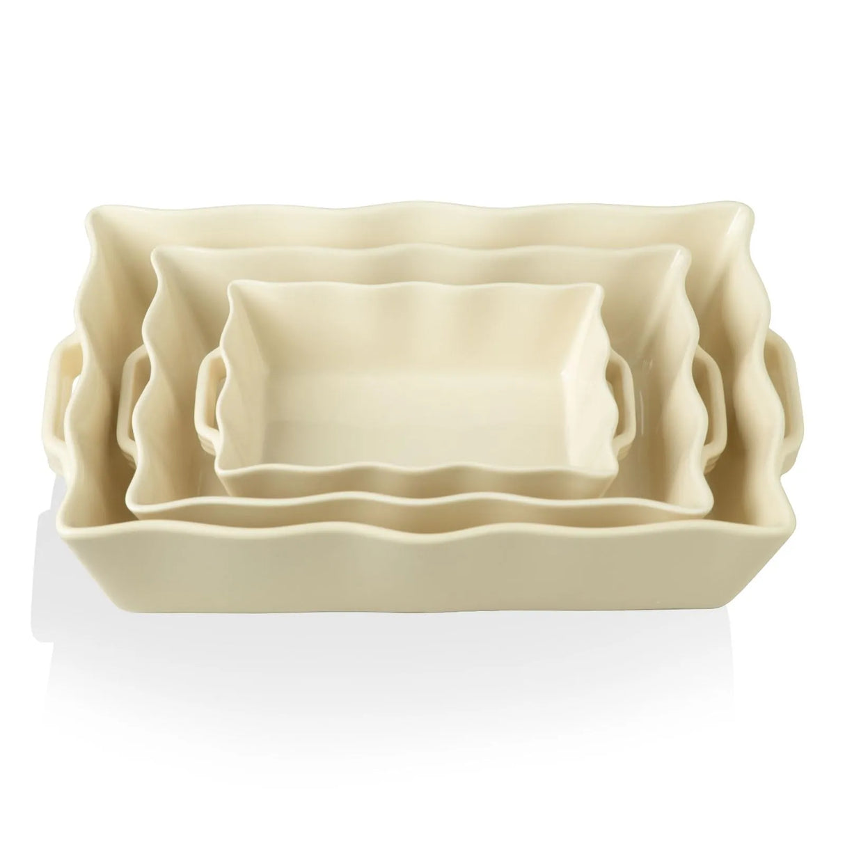 Sweejar Casserole Baking Dishes for Oven | Ceramic Bakeware Set of 3