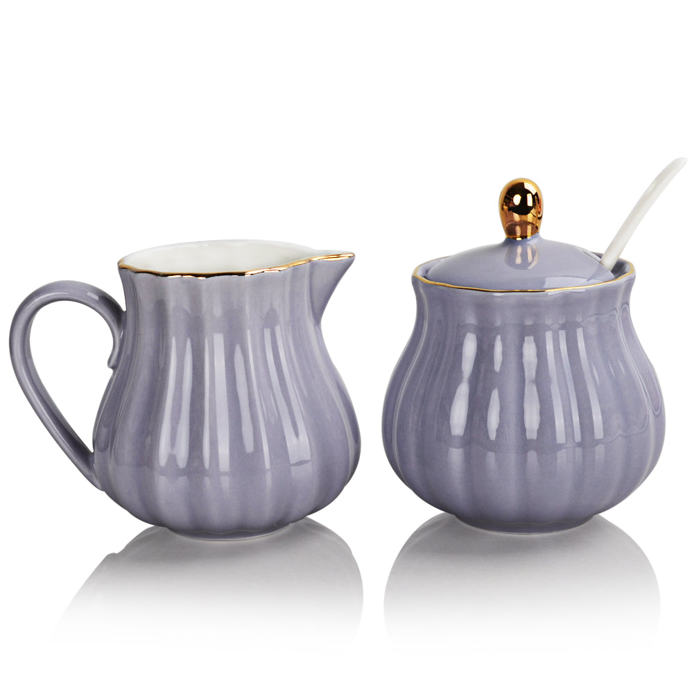 SWEEJAR Royal Ceramic Sugar and Creamer Set