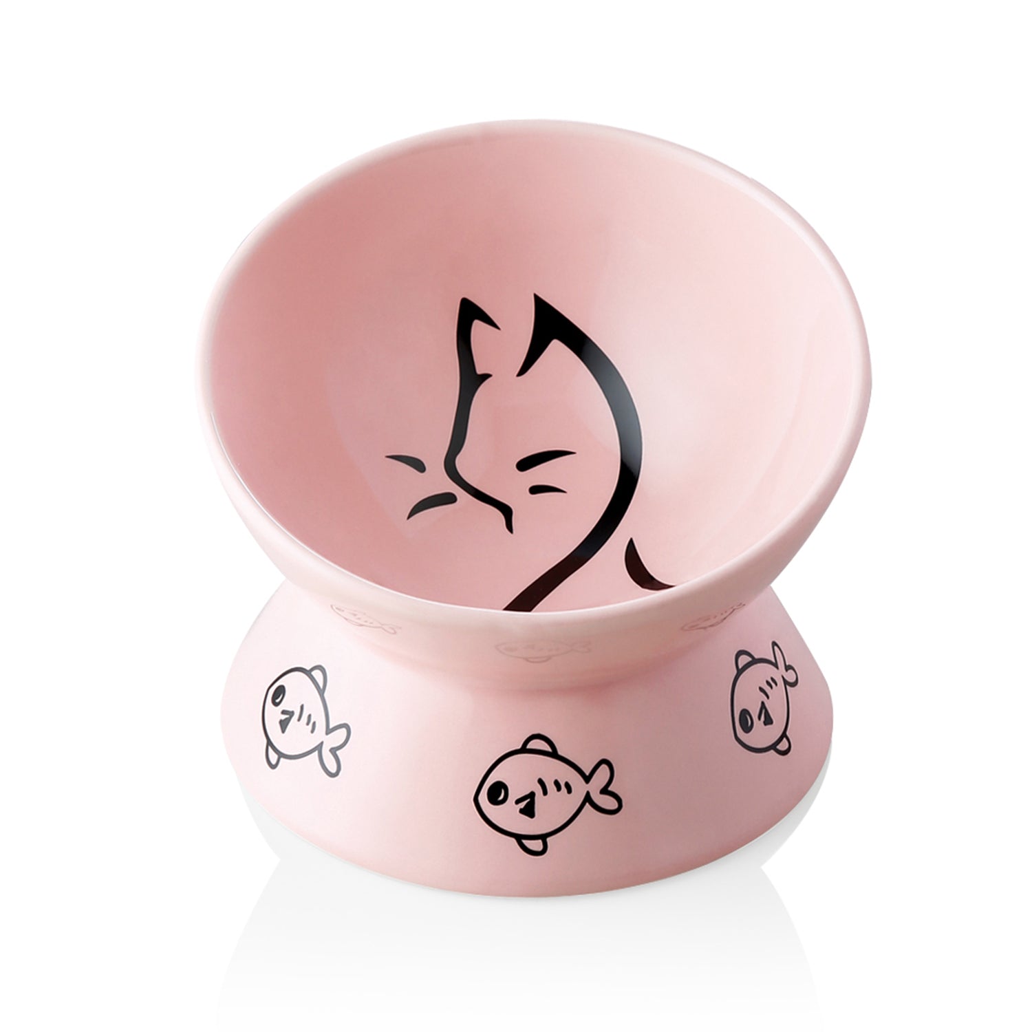 SWEEJAR Raised Cat Bowl for Dry Wet Cat Food