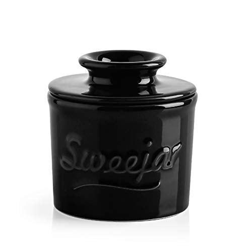 SWEEJAR Porcelain Butter Crock Keeper