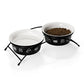 SWEEJAR Cat Food Bowls with Non-Slip Stand | Set of 2