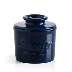 SWEEJAR Porcelain Butter Crock Keeper, French Butter Dish Keeps the Bu –  Sweejar Home