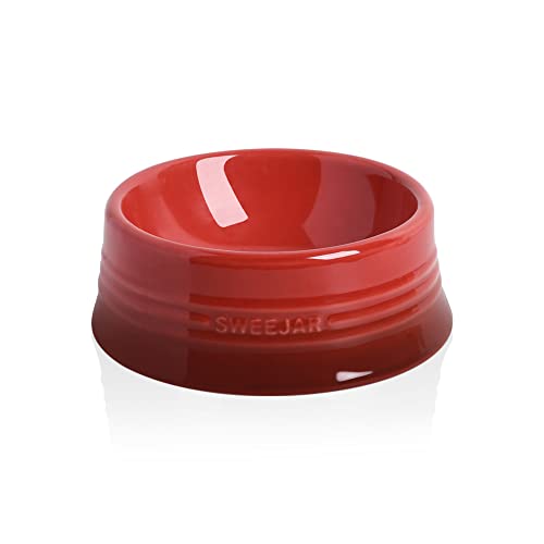 SWEEJAR Gradient Dog Bowl, Ceramic Dog Food Dish for Large Dogs and Large Cat, Porcelain Pet Bowl for Food and Water