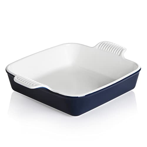 KOOV Ceramic Bakeware, 8x8 Baking Dish, Square Baking Pan, Ceramic Baking  Dish, Brownie Pans for Cake Dinner, Kitchen, Texture Series (Gray)