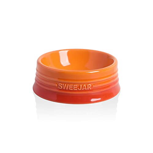 SWEEJAR Gradient Dog Bowl, Ceramic Dog Food Dish for Large Dogs and Large Cat, Porcelain Pet Bowl for Food and Water