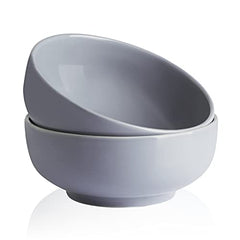 Single 8 High Pet Water or Food Bowls 32 Ounces (4 cups) - Multiple Color  Options SH3208DGDG Dark Grey