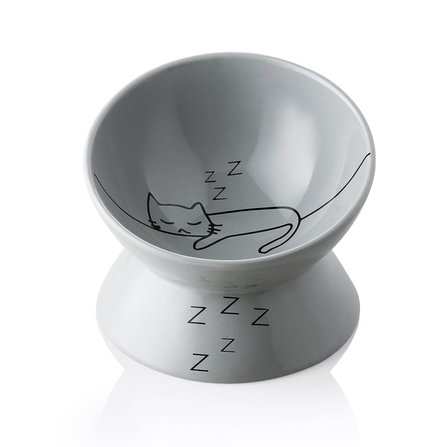 SWEEJAR Raised Cat Bowl for Dry Wet Cat Food