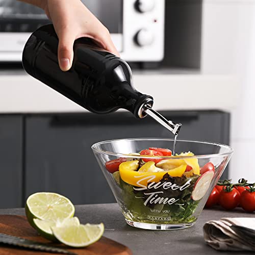 Sweejar Home Flacon distributeur d'huile d'olive en céramique opaque qui  protège l'huile pour réduire l'oxydation, convient pour le stockage d'huile,  vinaigre, sirops de café et autres liquides, 480 : : Cuisine et