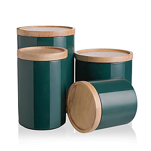 SWEEJAR Kitchen Canisters Ceramic Food Storage Jar Set | Set of 4
