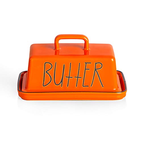 SWEEJAR Ceramic Butter Dish with Handle Lid