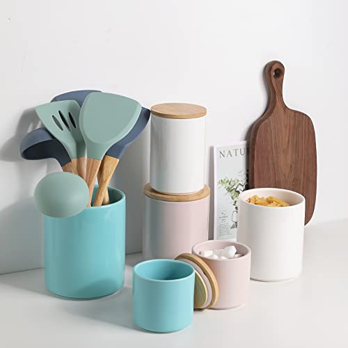 SWEEJAR Kitchen Canisters Ceramic Food Storage Jar, Stackable
