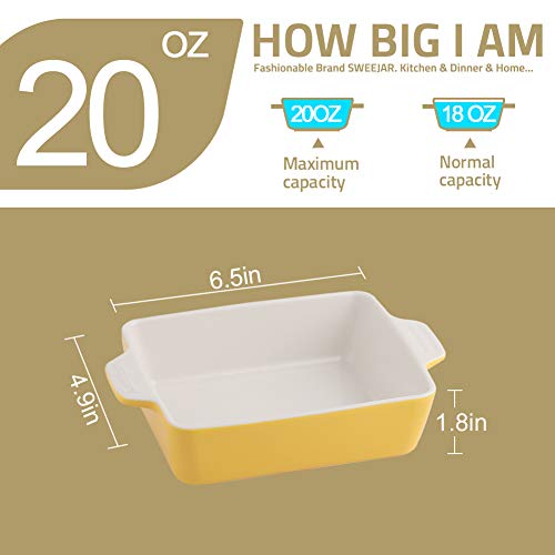 SWEEJAR Ceramic Baking Dishes | 22OZ