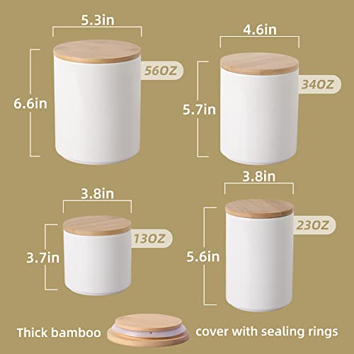 Sweejar Ceramic Canisters Food Storage Jar | Set of 4