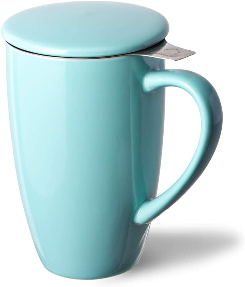 Porcelain Infuser Mug with Lid