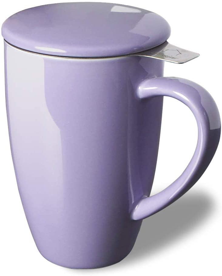 Porcelain Tea Mug with Infuser and Lid – Prime Tea