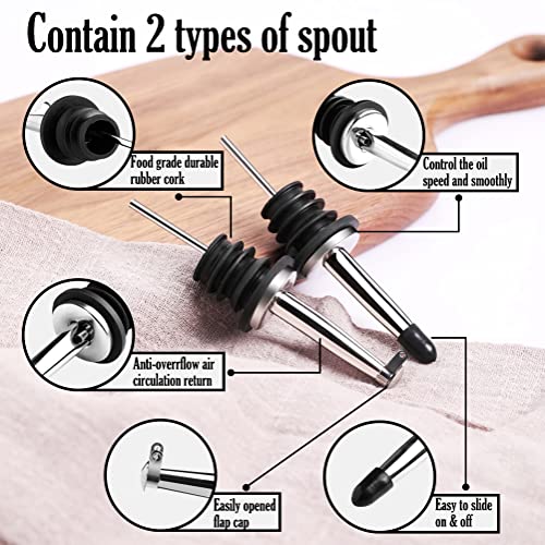 SWEEJAR Porcelain Olive Oil Dispenser | Storage Of Oil, Vinegar, Soy Sauce