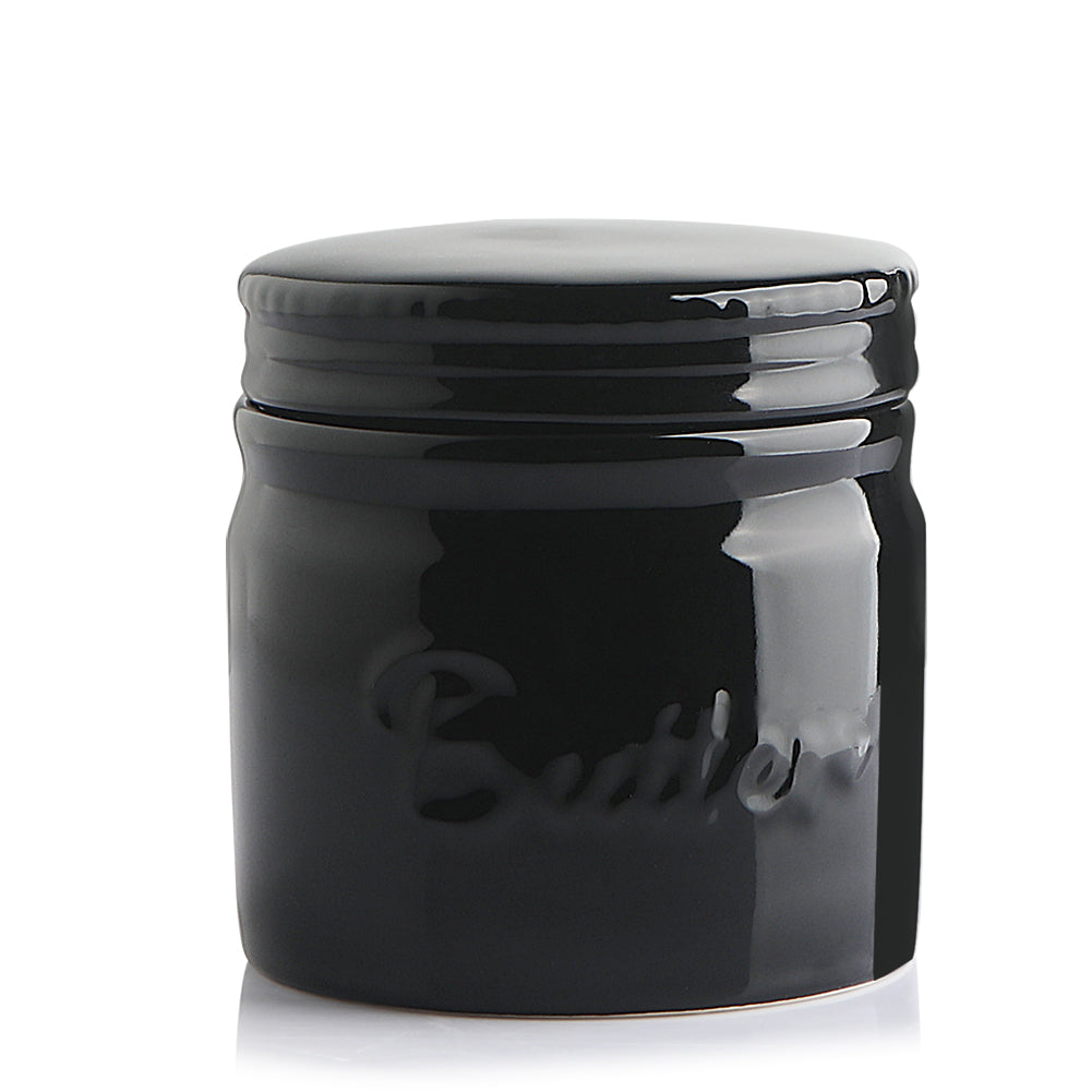 SWEEJAR Porcelain Butter Dish with Water Line