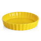 SWEEJAR Porcelain Pie Pan, 9.5-inch Round Corrugated Tart Dish, Non-sticky Ceramic Quiche Plate, Suitable for Baking Apple Pie, Cheese Sweet Potato Pie, Chicken Pot Pie, Crustless Quiche